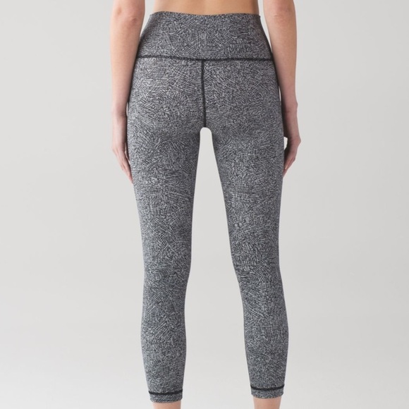 Lululemon High Times Pant Line Up White Black - Picture 1 of 10